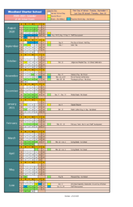 2020-2021 WCS Calendar - Woodland Charter School